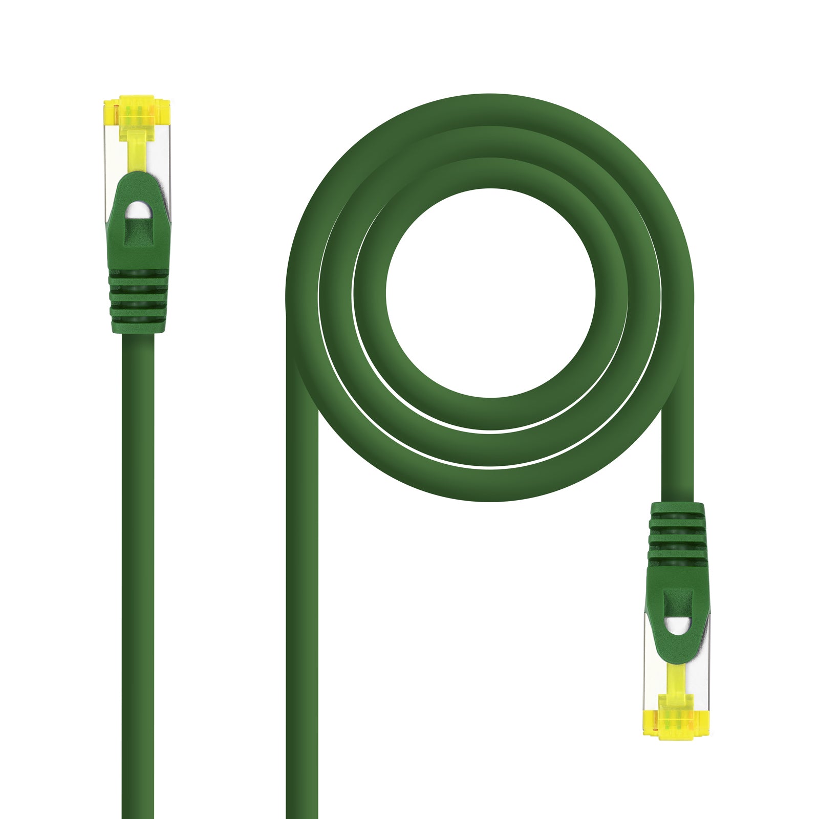 Cable de red latiguillo RJ45 LSZH Cat.6A SFTP AWG26, Verde, 1.0 m