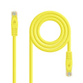 Cable de red latiguillo RJ45 LSZH Cat.6A UTP AWG24, Amarillo, 0.5m