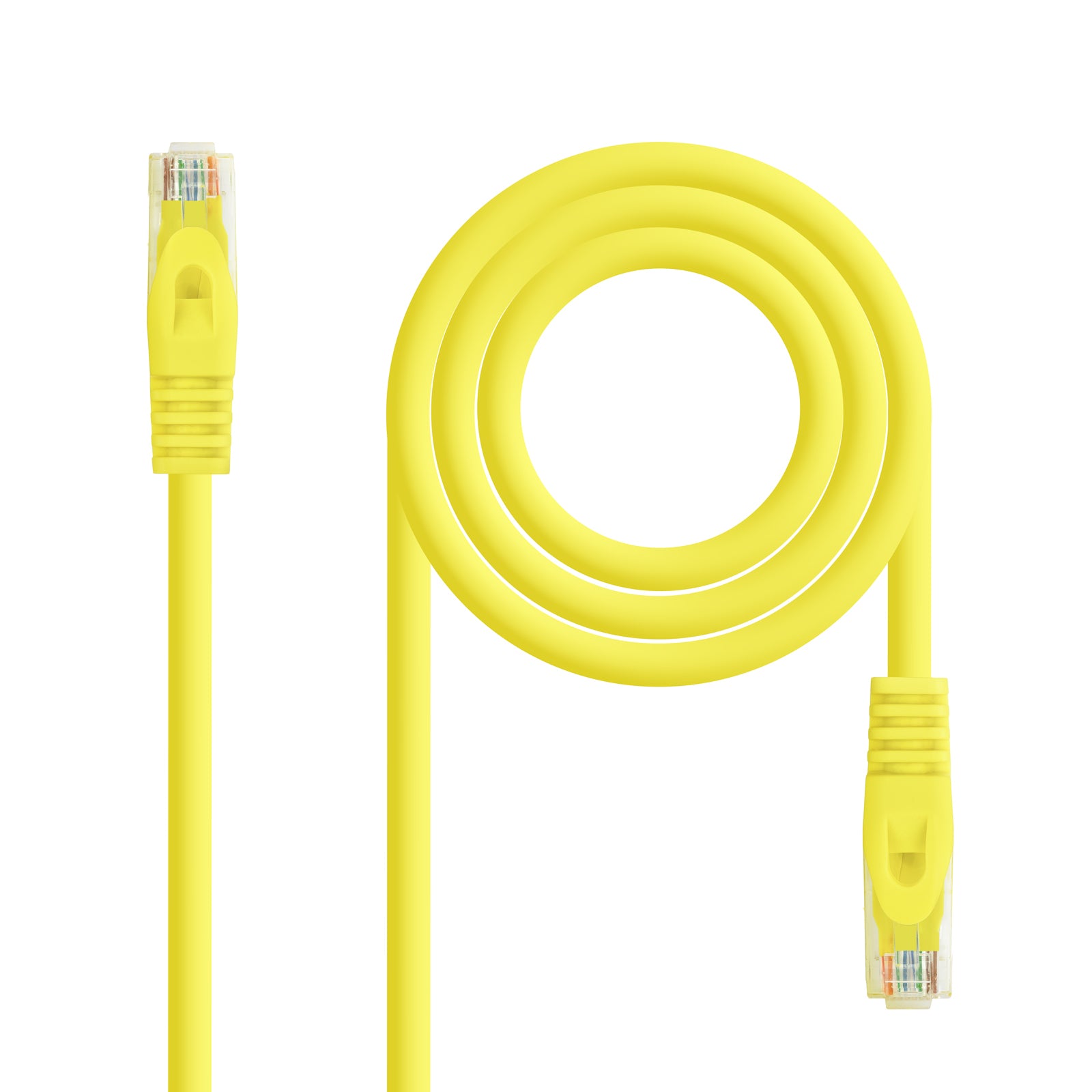 Cable de red latiguillo RJ45 LSZH Cat.6A UTP AWG24, Amarillo, 0.5m