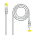 Cable Red Latiguillo RJ45 LSZH CAT.6A SFTP AWG26, Gris, 30 cm