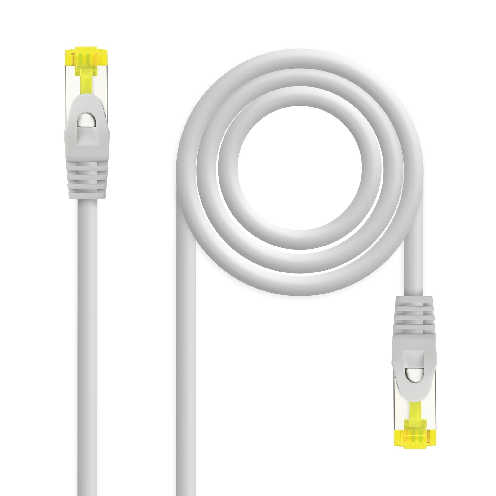 Cable Red Latiguillo RJ45 LSZH CAT.6A SFTP AWG26, Gris, 25 cm