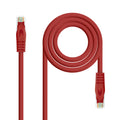 Cable Red Latiguillo RJ45 LSZH CAT.6A UTP AWG24, Rojo, 25 cm