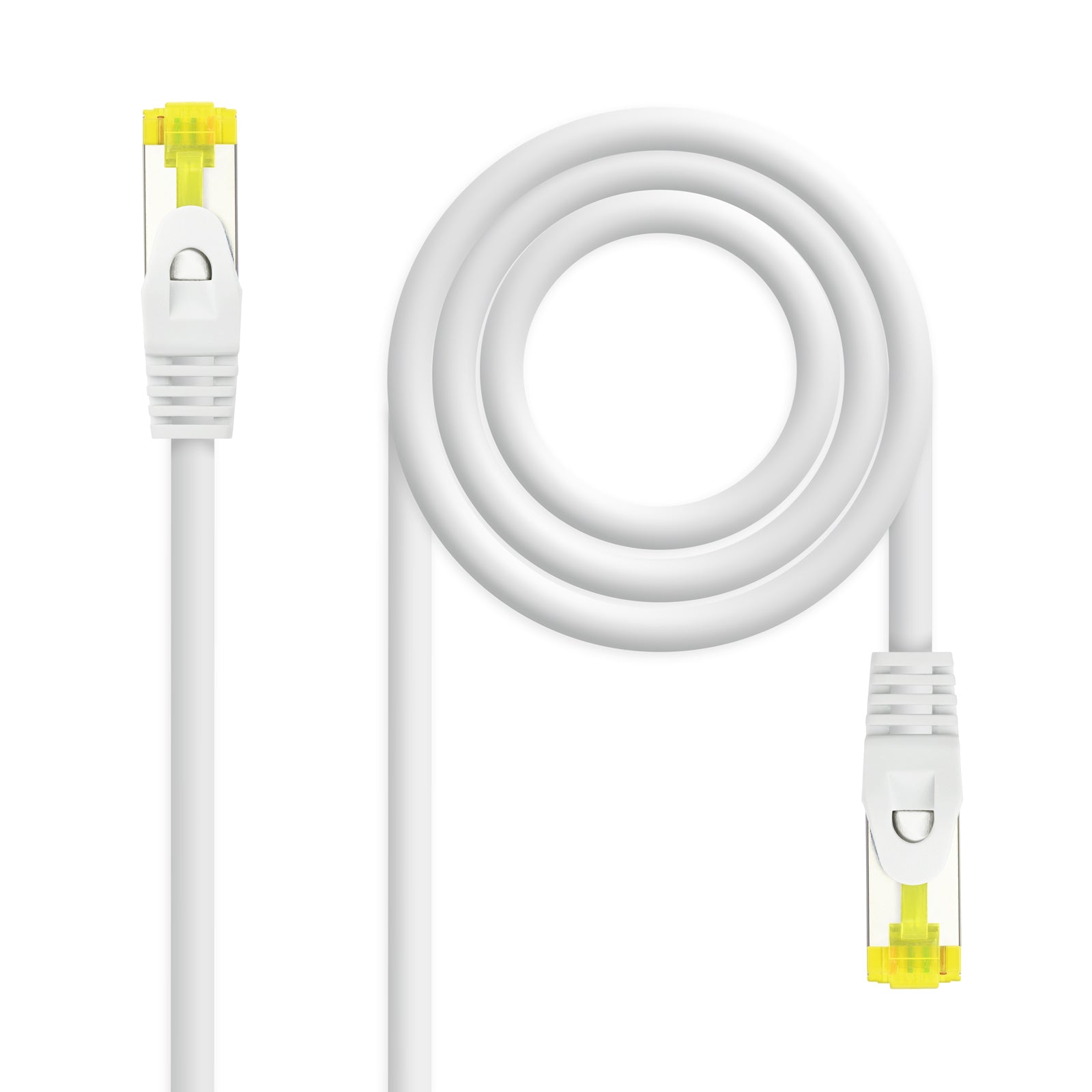 Cable de red latiguillo RJ45 LSZH Cat.6A SFTP AWG26, Blanco, 3.0 m