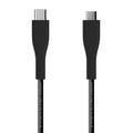 Cable USB 2.0 3A, tipo USB C/M - micro B/M, Negro, 2.0 m