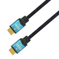 able, HDMI, 2.0, Premium alta velocidad / HEC, 4k@60 Hz, 18 Gbps, A/M-A/M, Negro/Azul, 0.5 m
