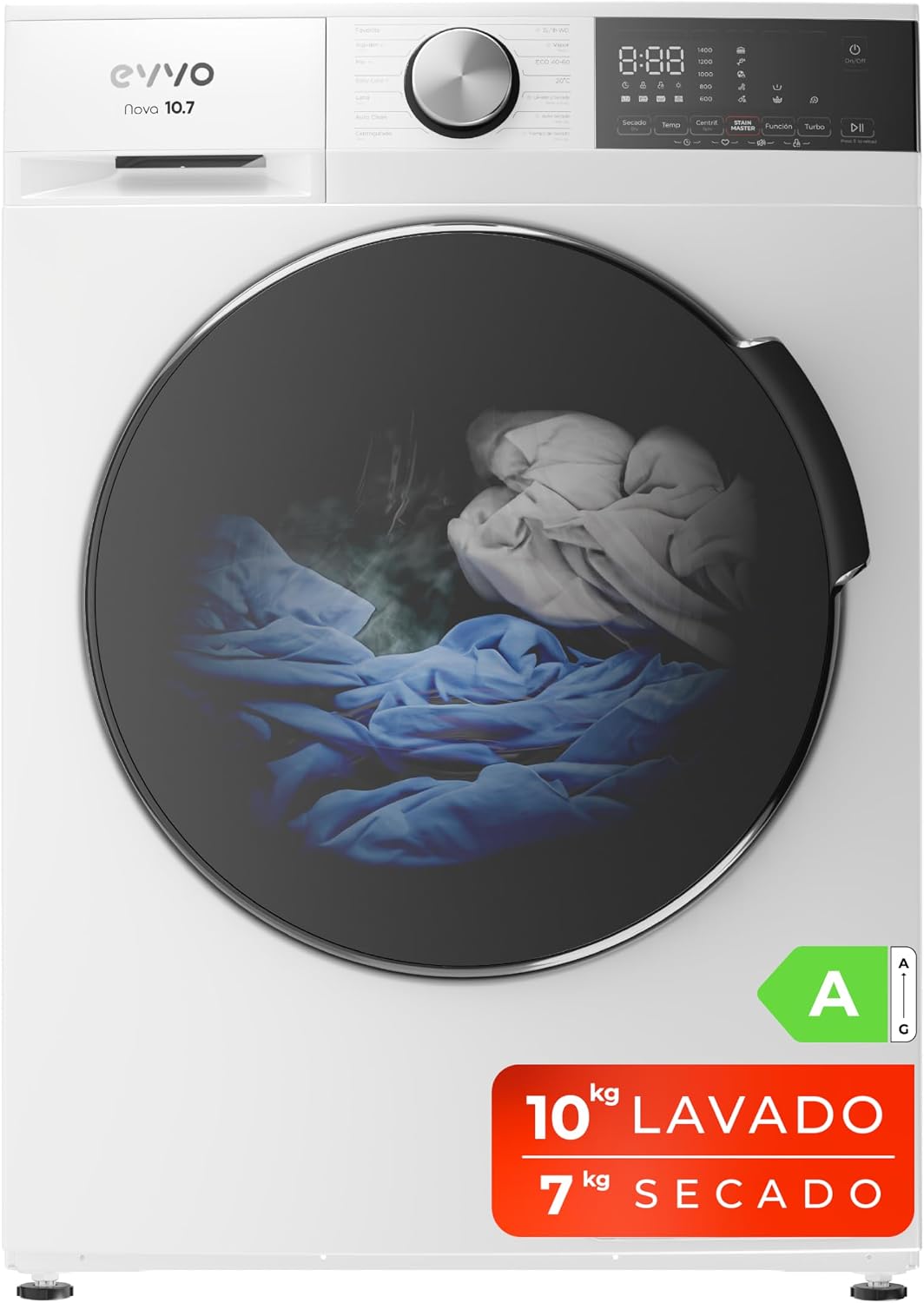 Lavadora secadora EVVO Nova 10/7