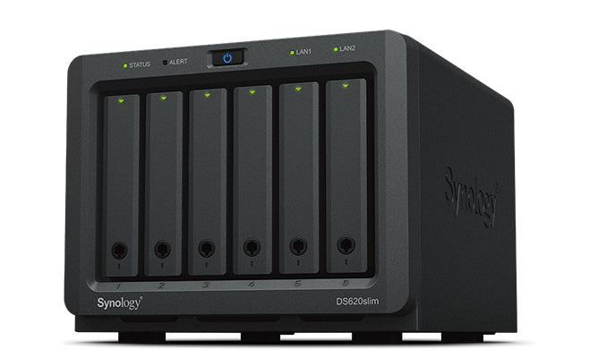 DiskStation DS620SLIM servidor de almacenamiento NAS Escritorio Intel® Celeron® J3355 2 GB DDR3L 0 TB DiskStation Manager Negro
