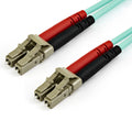 Cable de 10m de Fibra Óptica Multimodo LC/UPC a LC/UPC OM4 - 50/125µm - Fibra LOMMF/VCSEL - Redes de 100G - Cable LSZH - Baja Pérdida de Inserción - Low Insertion Loss