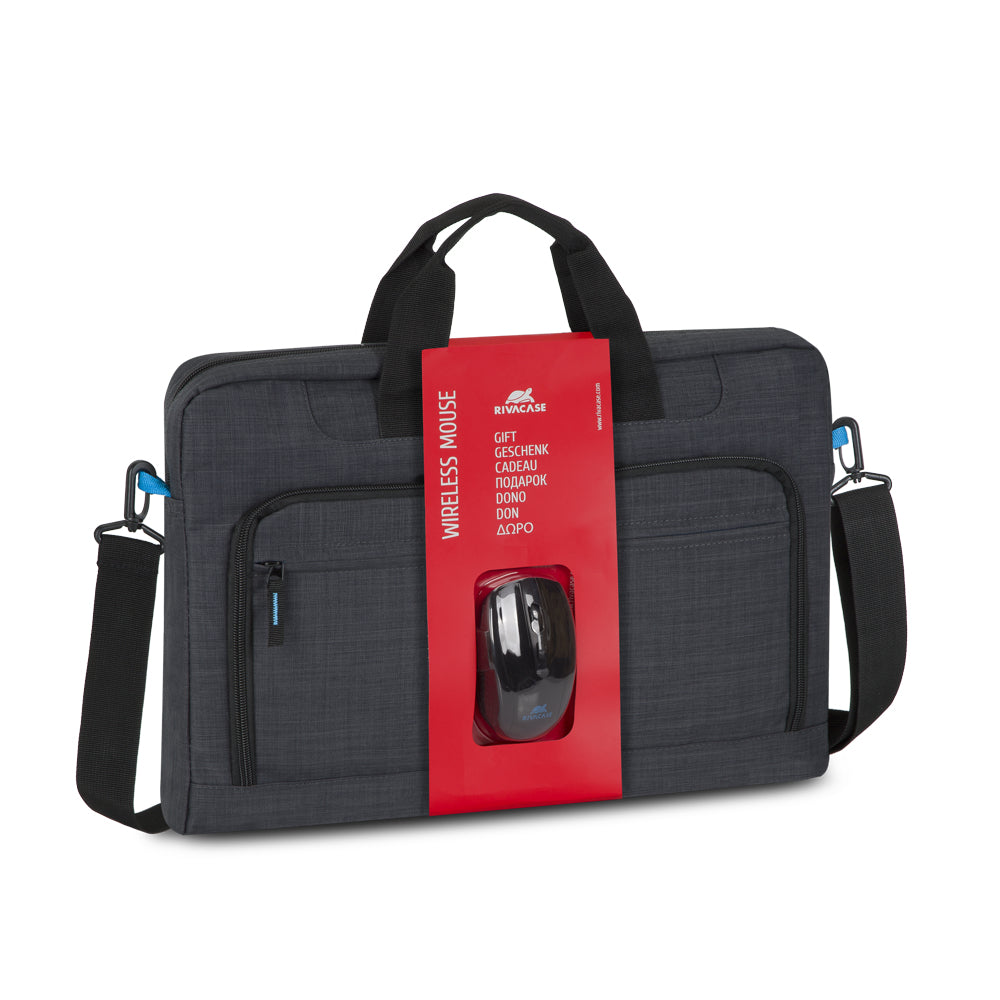 Regent 8058 maletines para portátil 43,9 cm (17.3") Bandolera Negro, Cian