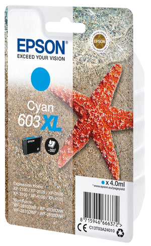 Singlepack Cyan 603XL Ink
