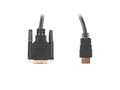 CA-HDDV-20CU-0030-BK adaptador de cable de vídeo 3 m HDMI tipo A (Estándar) DVI-D Negro
