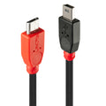 31717 cable USB USB 2.0 0,5 m Mini-USB B Micro-USB B Negro, Rojo