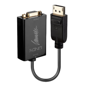 41006 adaptador de cable de vídeo 0,15 m VGA (D-Sub) DisplayPort Negro