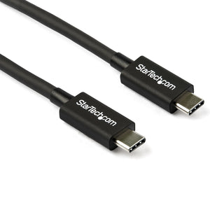 Cable Thunderbolt 3 Pasivo de 80cm - 40Gbps - PD 100W - Vídeo 4K/5K - Cable Thunderbolt - Certificado Thunderbolt - Compatible con USB4 / Modo Alt DP - Thunderbolt 4 - USB 3.2 - USB-C