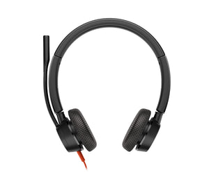 Auriculares estéreo Poly Blackwire 3325 con certificación Microsoft Teams USB-C + Conector de 3,5 mm + Adaptador USB-C/A