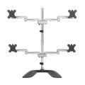 Base Soporte de Escritorio para 4 Monitores - Articulado - En Acero y Aluminio