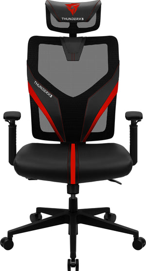 YAMA1 Silla para videojuegos universal Negro, Rojo