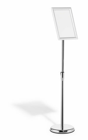 479823 portacartel y stand de información A4 Aluminio, Plástico, Acero Plata