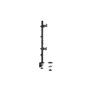 Brazo vertical para dos monitores