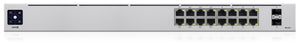 UniFi 16-Port PoE Gestionado L2/L3 Gigabit Ethernet (10/100/1000) Energía sobre Ethernet (PoE) 1U Plata