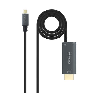 10.15.5182 adaptador de cable de vídeo 1,8 m USB Tipo C HDMI + USB Type-C Negro