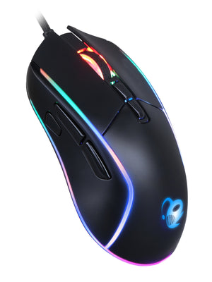 DeepDarth ratón Juego mano derecha USB tipo A Óptico 6400 DPI
