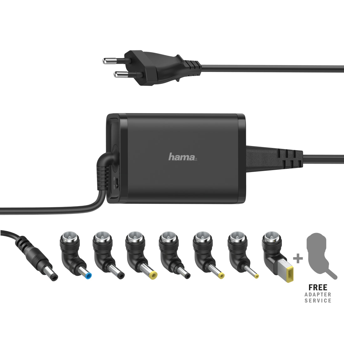Cargador universal portátil 7 adapt., de 15-19V/65W