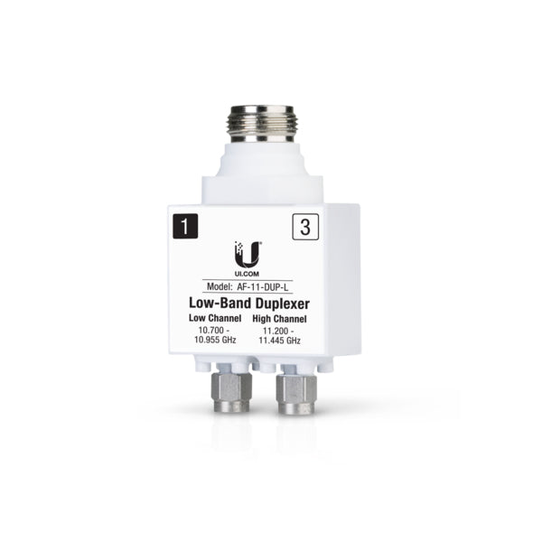 AF-11-DUP-L adaptador de fibra óptica 1 pieza(s) Plata, Blanco