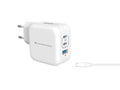ALTHEA17W cargador de dispositivo móvil Universal Blanco Corriente alterna Carga rápida Interior