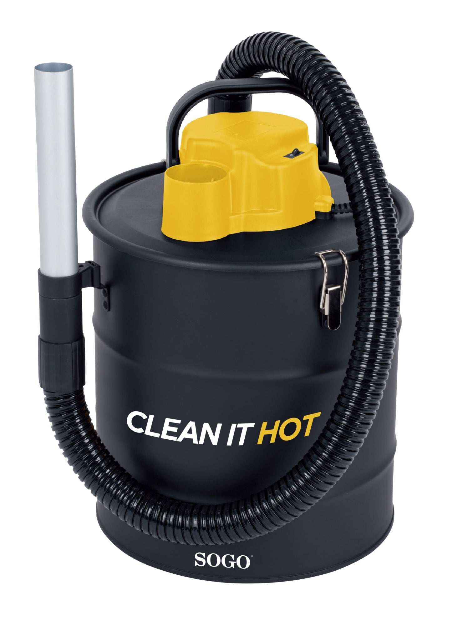 ASP-SS-16130 aspiradora de cenizas 1200 AW 20 L Negro, Amarillo