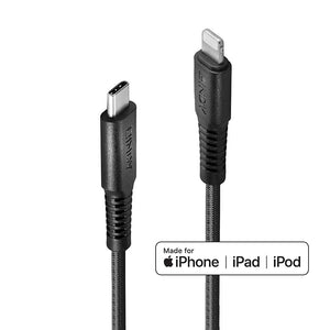 31285 cable de conector Lightning 0,5 m Negro