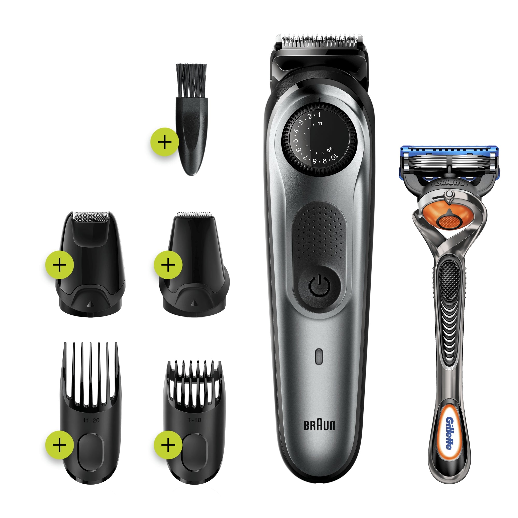 BeardTrimmer BT7220 AC/Batería 39 2 cm Negro, Gris