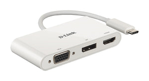 DUB-V310 base para portátil y replicador de puertos Alámbrico USB 3.2 Gen 1 (3.1 Gen 1) Type-C Blanco