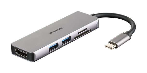 DUB-M530 base para portátil y replicador de puertos Alámbrico USB 3.2 Gen 1 (3.1 Gen 1) Type-C Aluminio