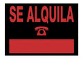 6166 NE señal de información Carta Negro, Rojo PVC 5 pieza(s)