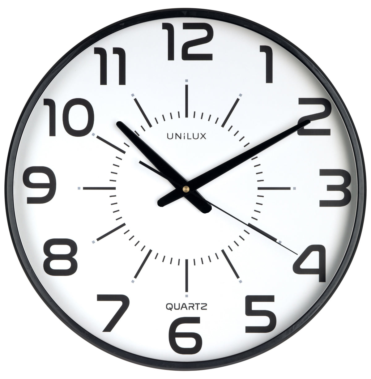400094487 wall/table clock Pared Quartz clock Alrededor Negro, Transparente