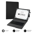 Funda con Teclado Micro USB - USB C KEYTAB PRO USB 10,1" Black