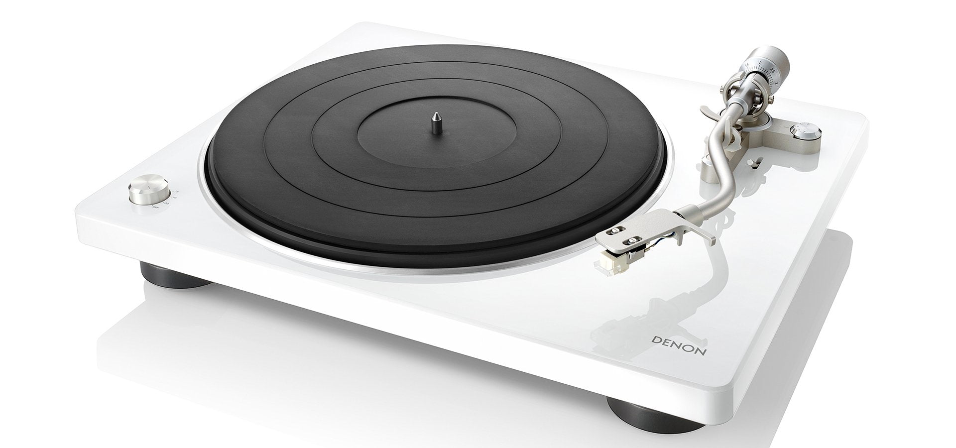 DP-400 Tocadiscos de tracción por correa Blanco Manual