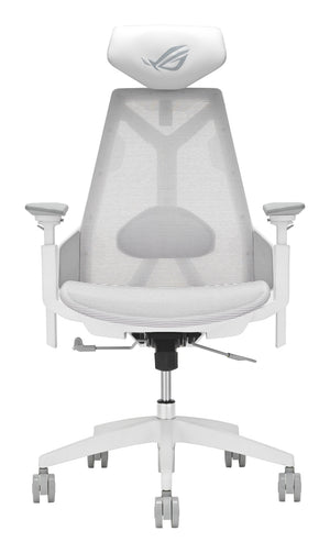 ROG Destrier Ergo Core White Silla para videojuegos de PC Asiento de malla Blanco