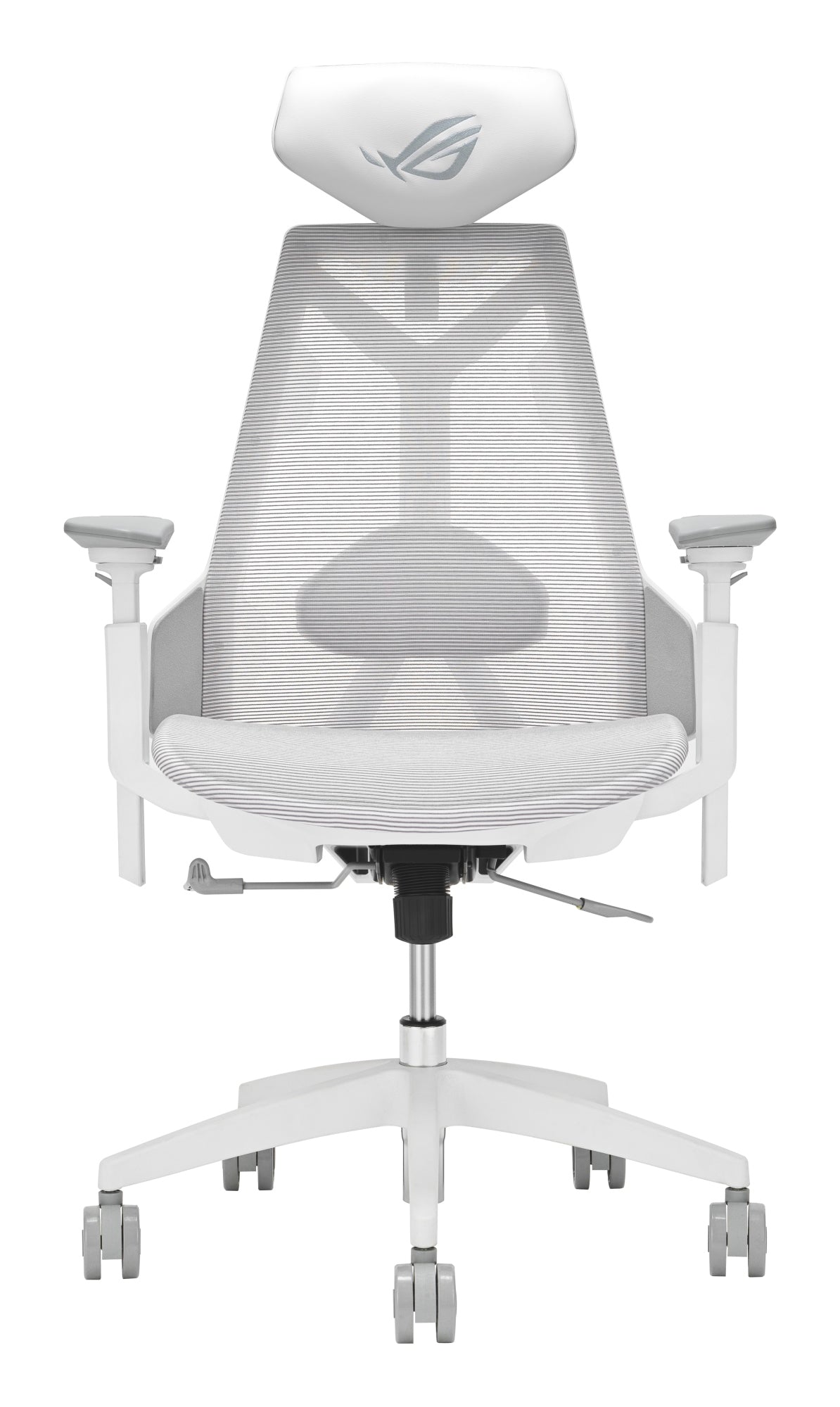 ROG Destrier Ergo Core White Silla para videojuegos de PC Asiento de malla Blanco
