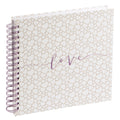 Romance álbum de foto y protector Beige, Blanco 80 hojas 10 x 15