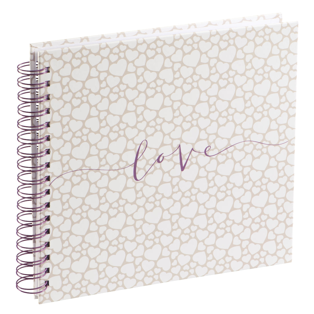 Romance álbum de foto y protector Beige, Blanco 80 hojas 10 x 15