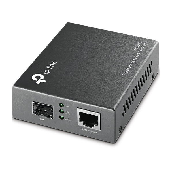 Omada MC220L convertidor de medio 1000 Mbit/s Multimodo, Monomodo Negro