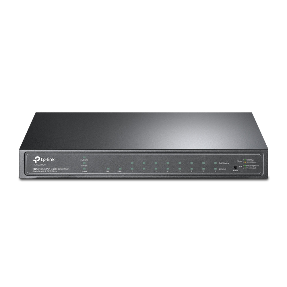 TL-SG2210P Gestionado L2 Gigabit Ethernet (10/100/1000) Energía sobre Ethernet (PoE) Negro