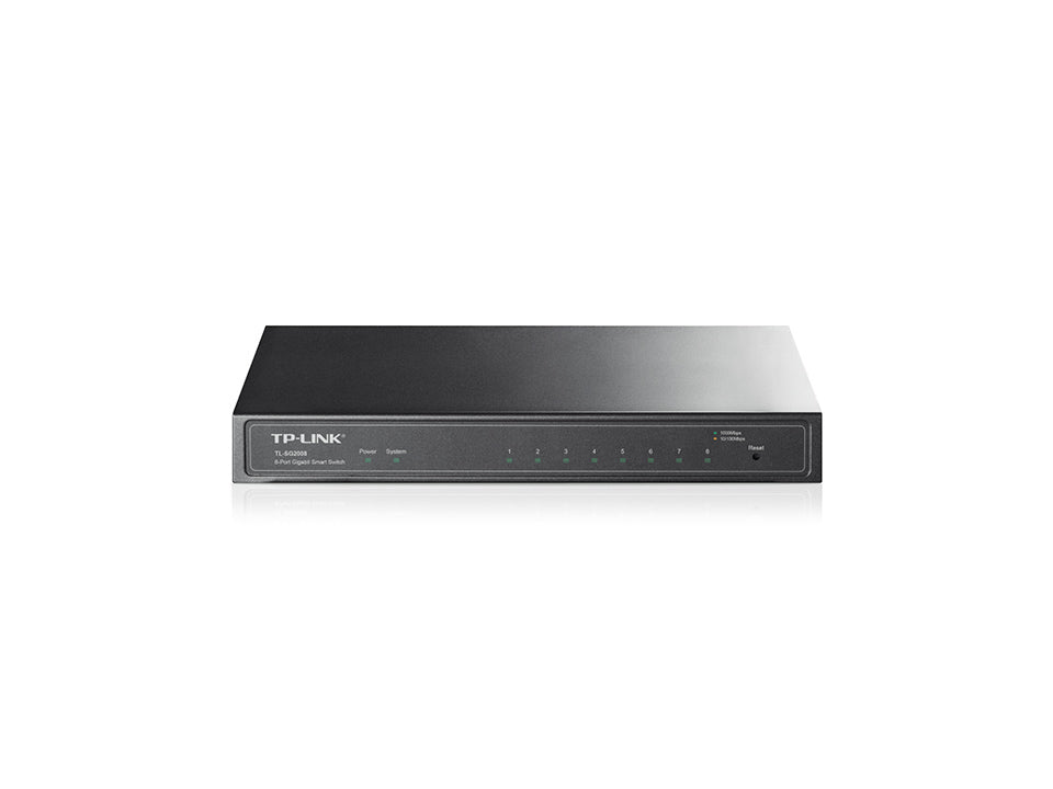 JetStream TL-SG2008 switch Gestionado L2/L2+ Gigabit Ethernet (10/100/1000) Negro