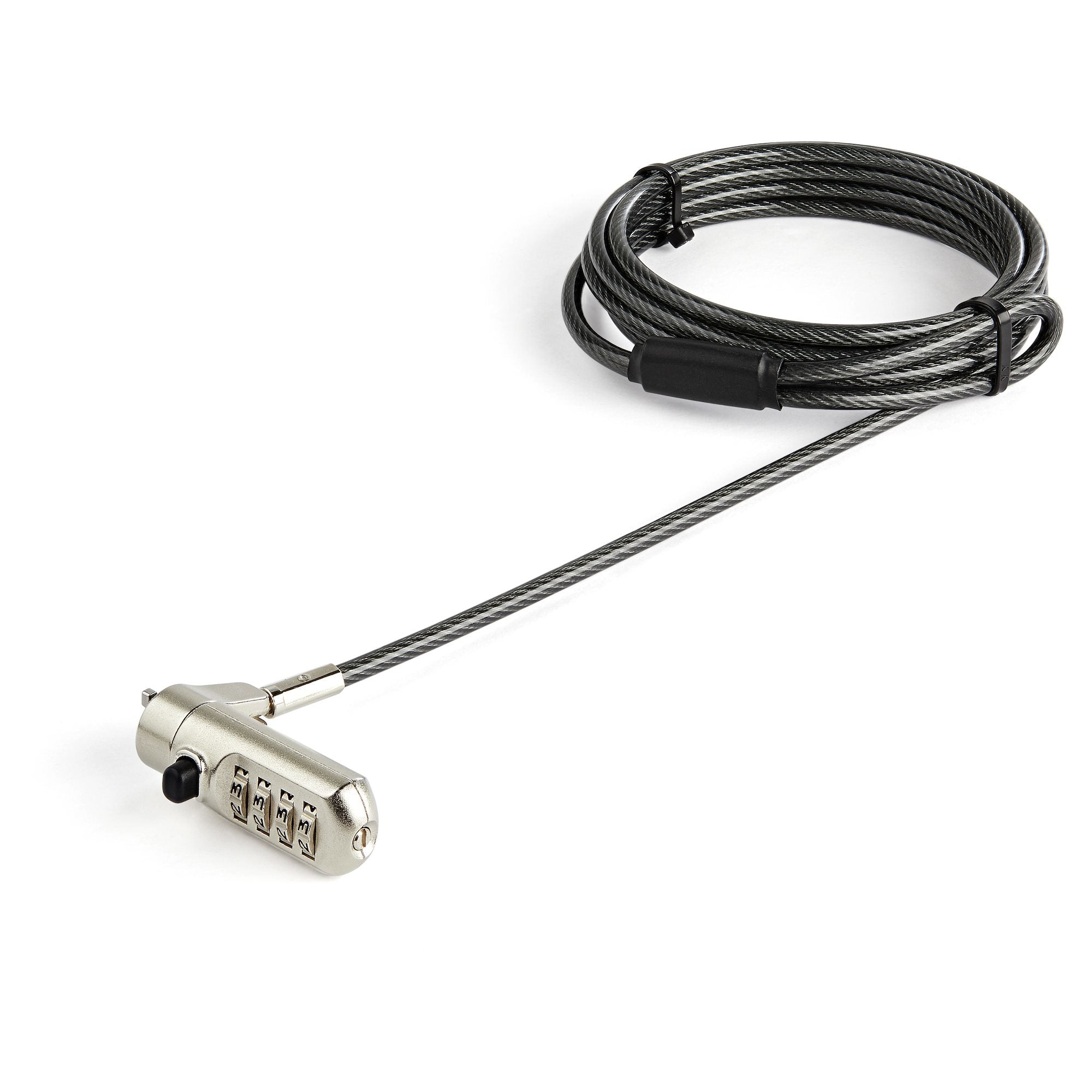 Cable de 2m de Seguridad para Ordenador Portátil - con Candado - para Ranura Nano - de Combinación
