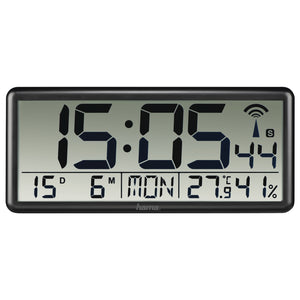 Jumbo Reloj digital Rectángulo Negro
