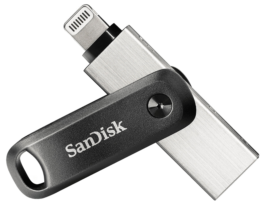 iXpand unidad flash USB 64 GB USB Type-A / Lightning 3.2 Gen 2 (3.1 Gen 2) Negro, Plata