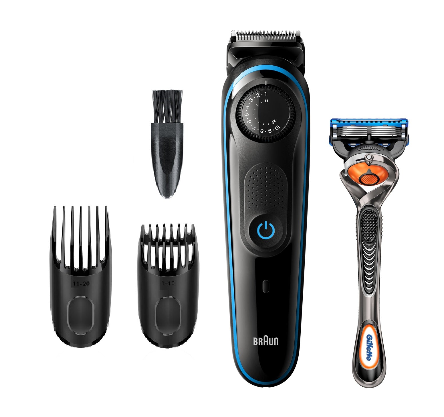BT3240 depiladora para la barba Batería 39 2 cm Mojado y seco Negro, Azul