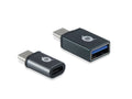 DONN04G cambiador de género para cable USB 3.1 Gen 1 Type-C, USB 2.0 Type-C USB 3.1 Gen 1 Type-A, USB 2.0 Micro Negro